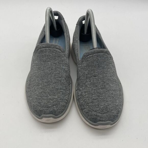 Womens Size 7.5 Skechers Go Walk 6 Grand Horizon Grey Slip On Walking Shoes - Picture 3 of 11